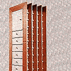 Säulenschrank mit Schubkästen
